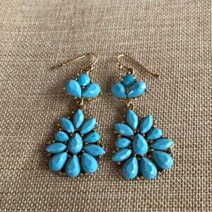 Faux turquoise earrings